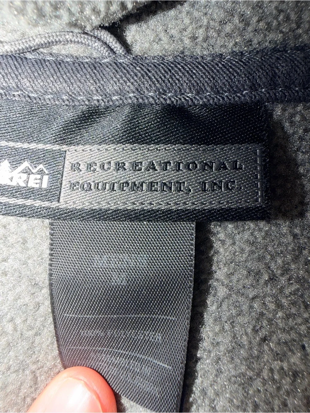 REI Men's Gray Fleece Vest - Full Zip
